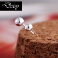 Silver Ball Stud Earrings